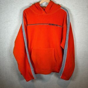 Old Navy Hoodie Mens XL Orange Pullover Fleece Hooded Y2K Streetwear Casual